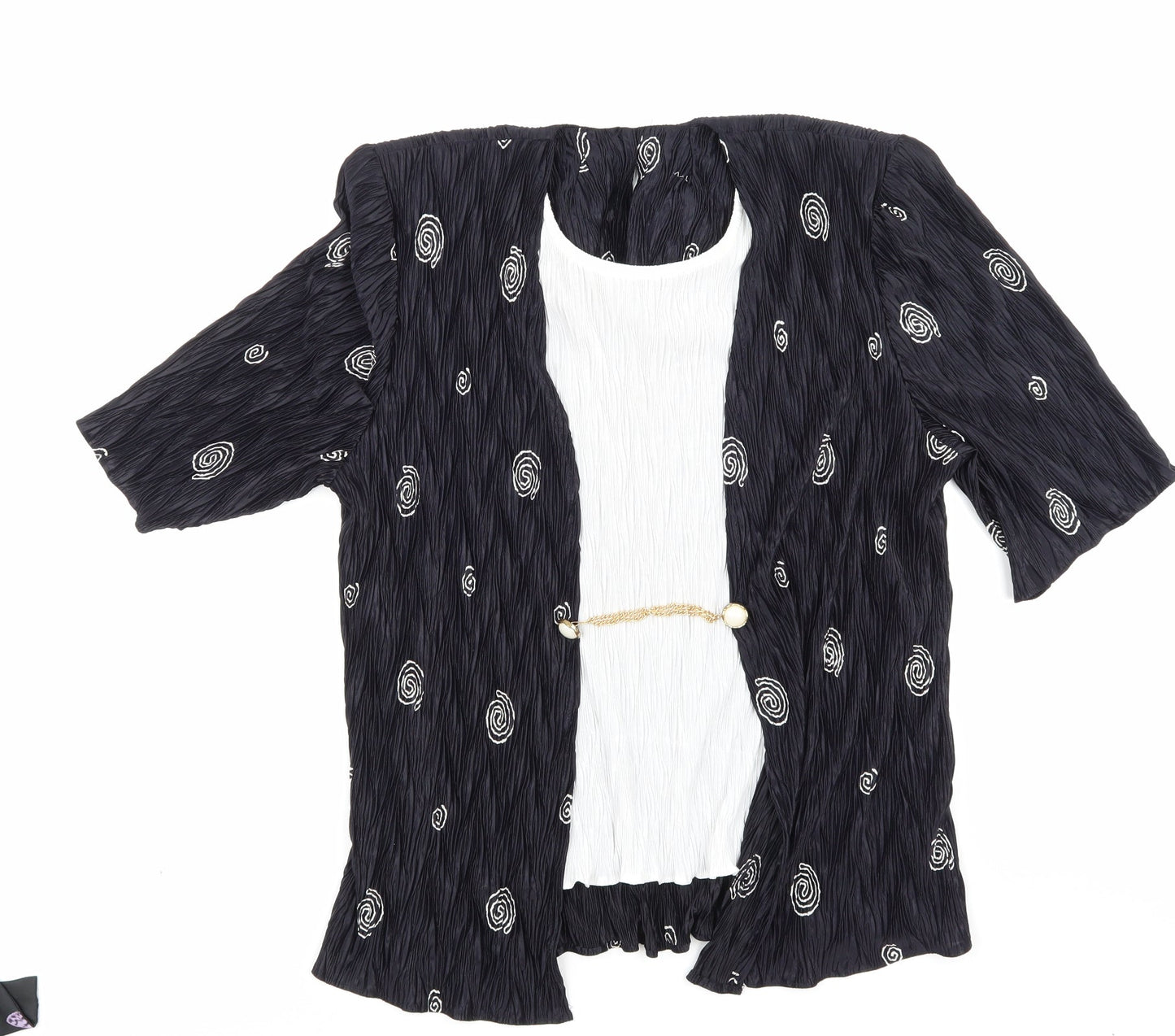 Womens UK Size 14 NEXT Black Basic Blouse