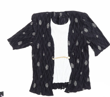 Womens UK Size 14 NEXT Black Basic Blouse