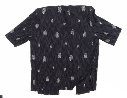Womens UK Size 14 NEXT Black Basic Blouse