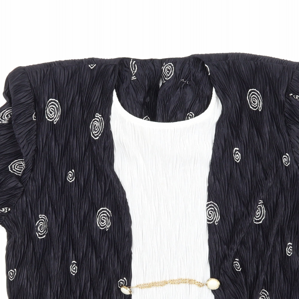 Womens UK Size 14 NEXT Black Basic Blouse