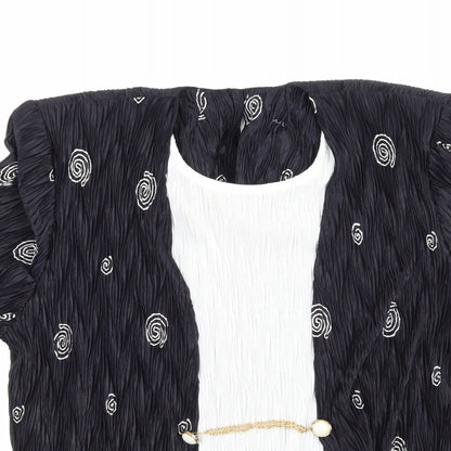 Womens UK Size 14 NEXT Black Basic Blouse