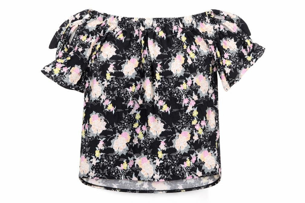 Womens UK Size 10 NewLook Black Basic T-Shirt