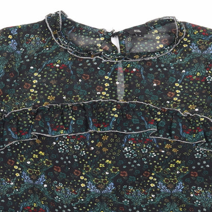 Womens UK Size 8 Riverisland Black Basic Blouse