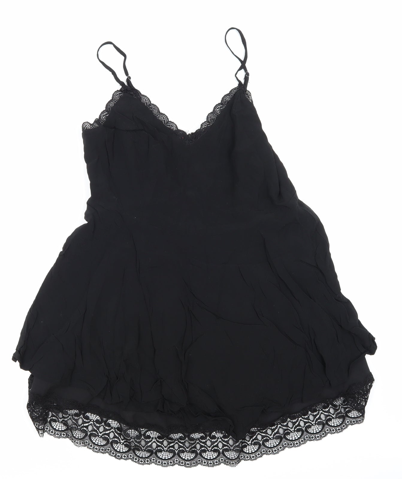 FOREVER 21 Womens Black   Basic Blouse Size M