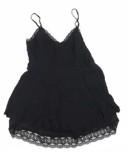 FOREVER 21 Womens Black   Basic Blouse Size M