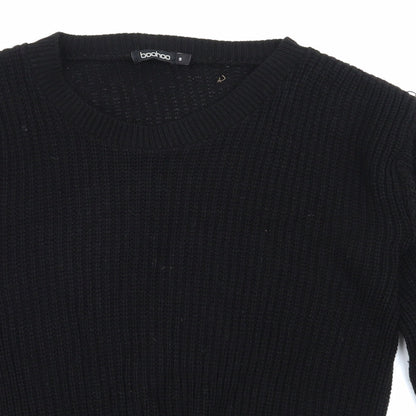 Boohoo Womens Black   Pullover Jumper Size S