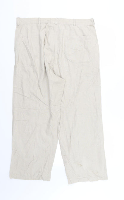 Tonger Womens Beige   Trousers  Size 36 L27 in