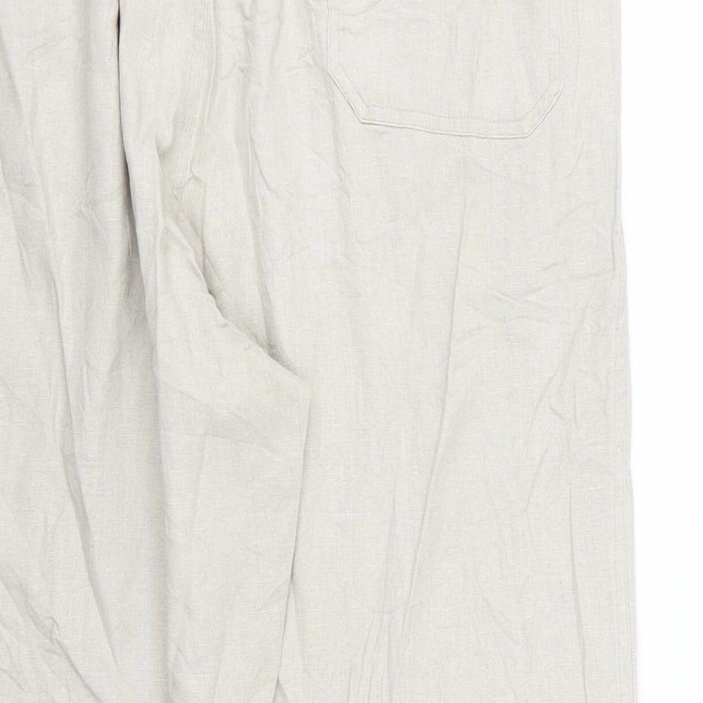 Tonger Womens Beige   Trousers  Size 36 L27 in