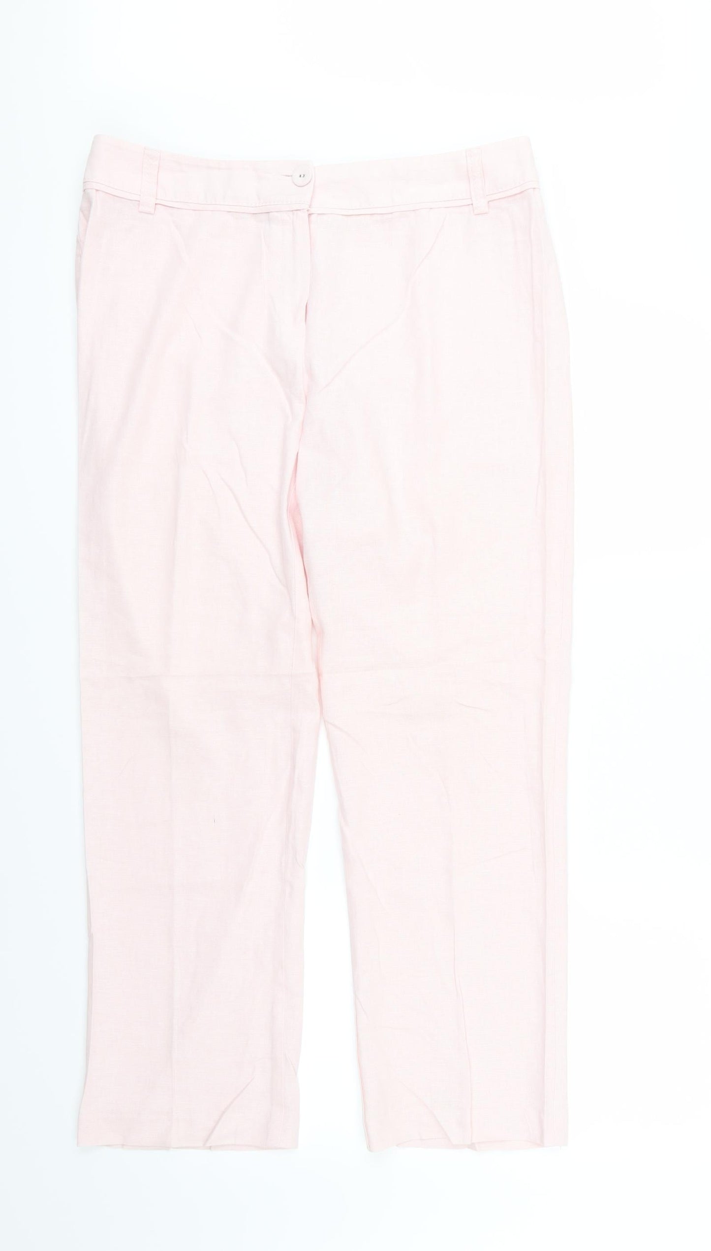 Womens UK Size 36 Marks and Spencer Regular Fit  Pink Trousers