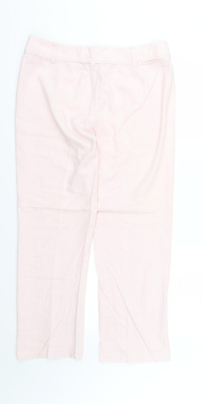 Womens UK Size 36 Marks and Spencer Regular Fit  Pink Trousers