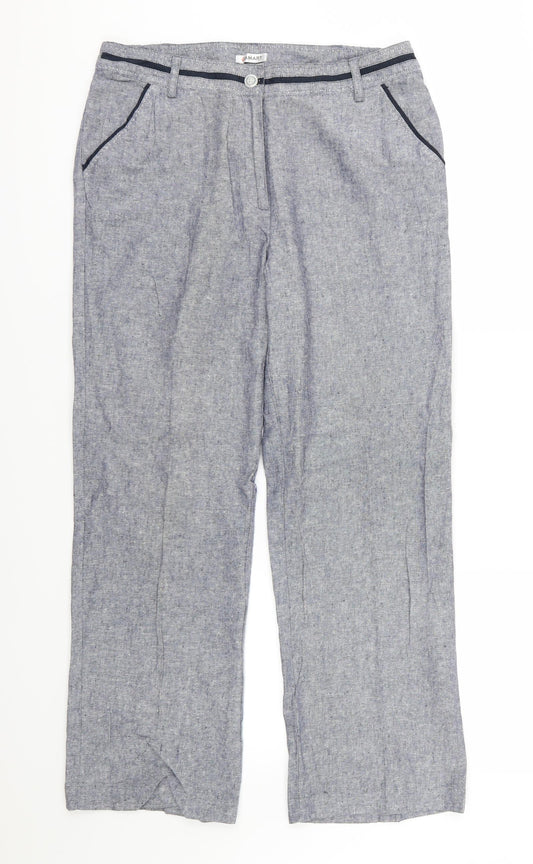 Damart Womens Blue   Trousers  Size 14 L29 in