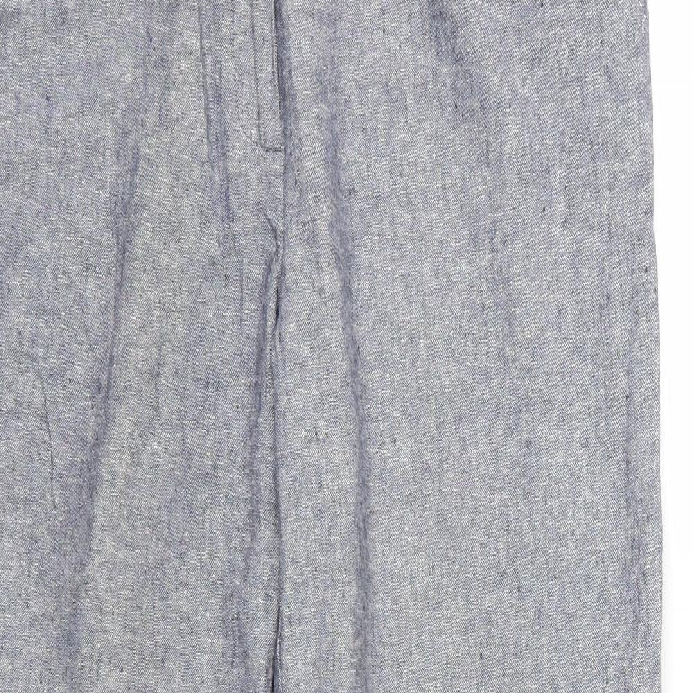 Womens UK Size 14 Damart Regular Fit  Blue Trousers