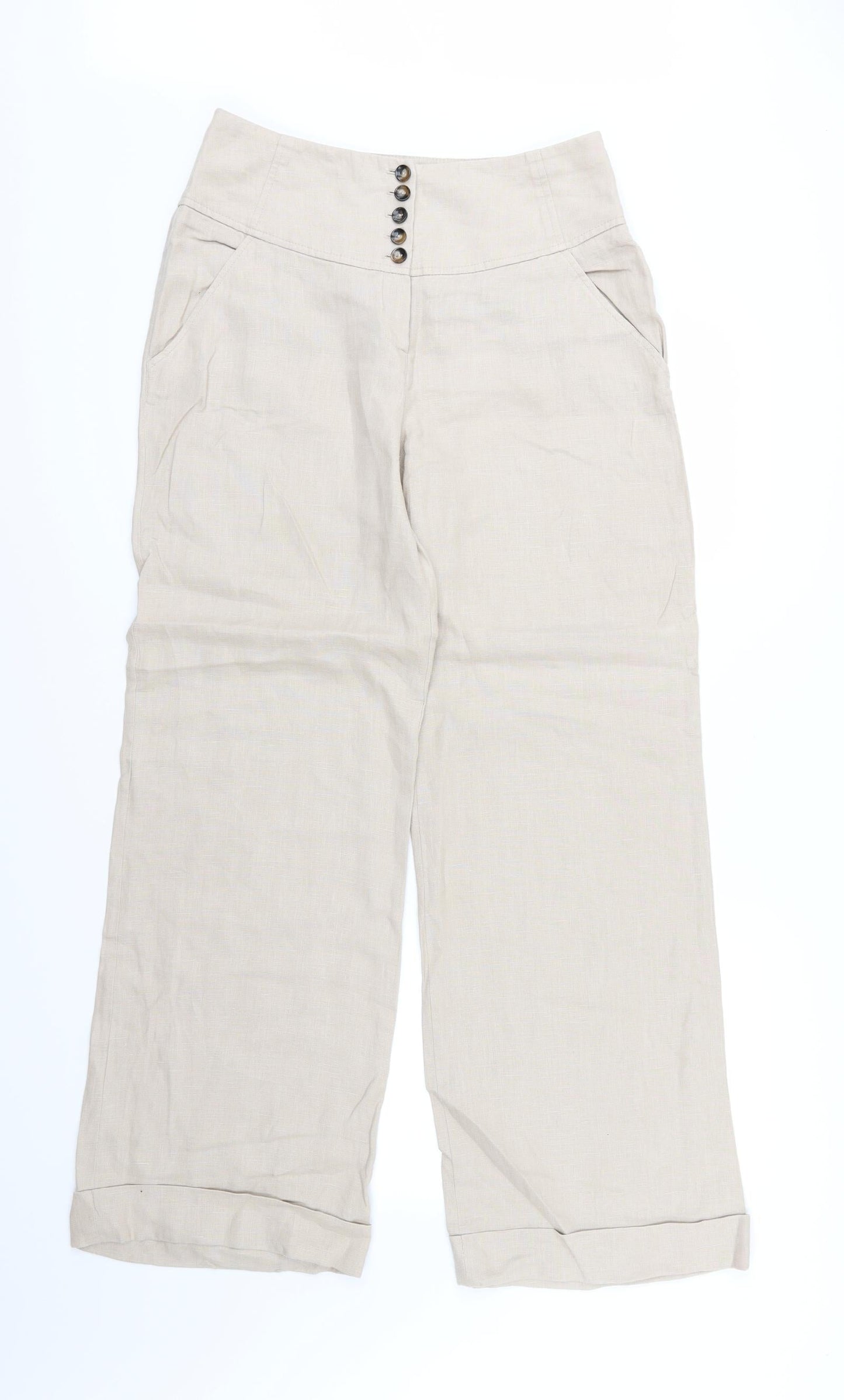 Womens UK Size 12 Wallis Regular Fit  Brown Trousers