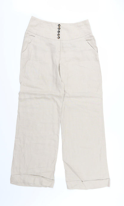 Womens UK Size 12 Wallis Regular Fit  Brown Trousers