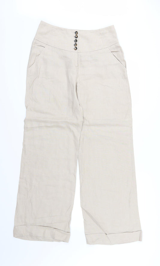 Womens UK Size 12 Wallis Regular Fit  Brown Trousers