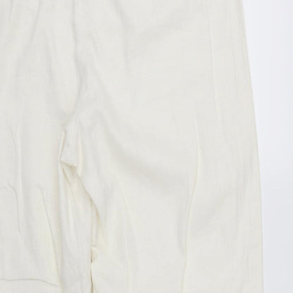 Womens UK Size 16 BHS Regular Fit  White Trousers