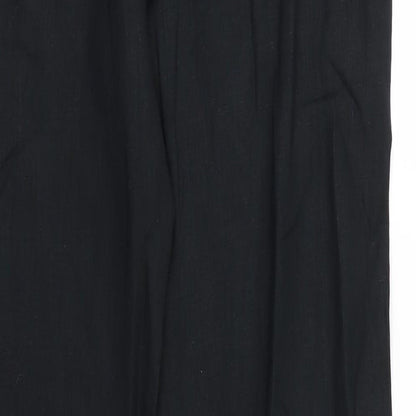 Womens UK Size 32 Preworn Regular Fit  Black Trousers