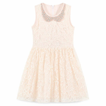 Parisian Collection Womens Pink  Lace Fit & Flare  Size 12