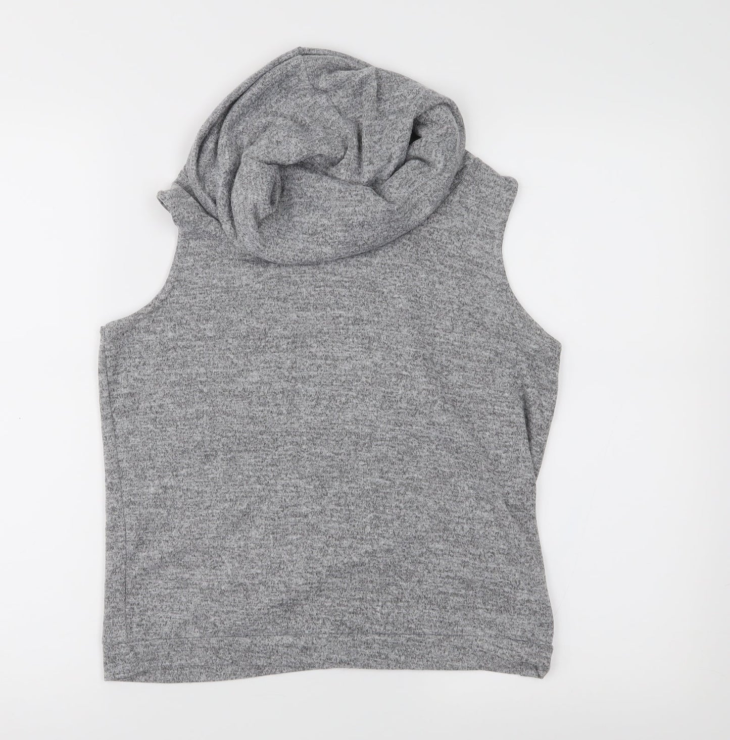 Womens UK Size M Preworn Grey Basic Tank