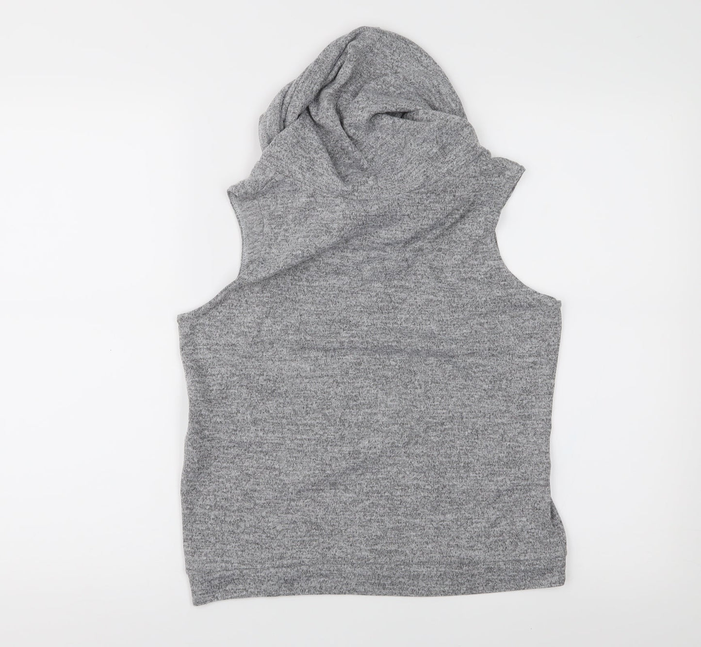 Womens UK Size M Preworn Grey Basic Tank