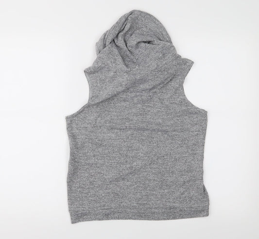 Womens UK Size M Preworn Grey Basic Tank