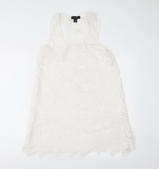 Atmosphere Womens Ivory  Lace Shift  Size M