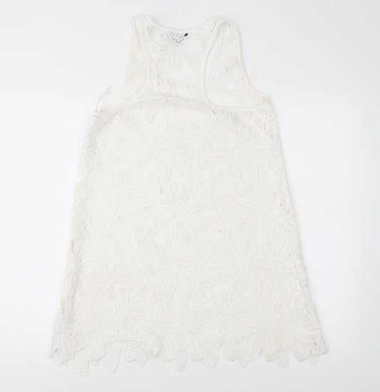 Atmosphere Womens Ivory  Lace Shift  Size M
