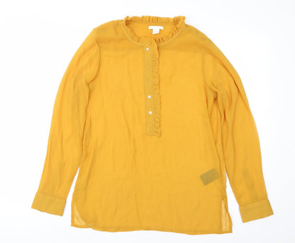 Womens UK Size 10 H&M Orange Basic Blouse