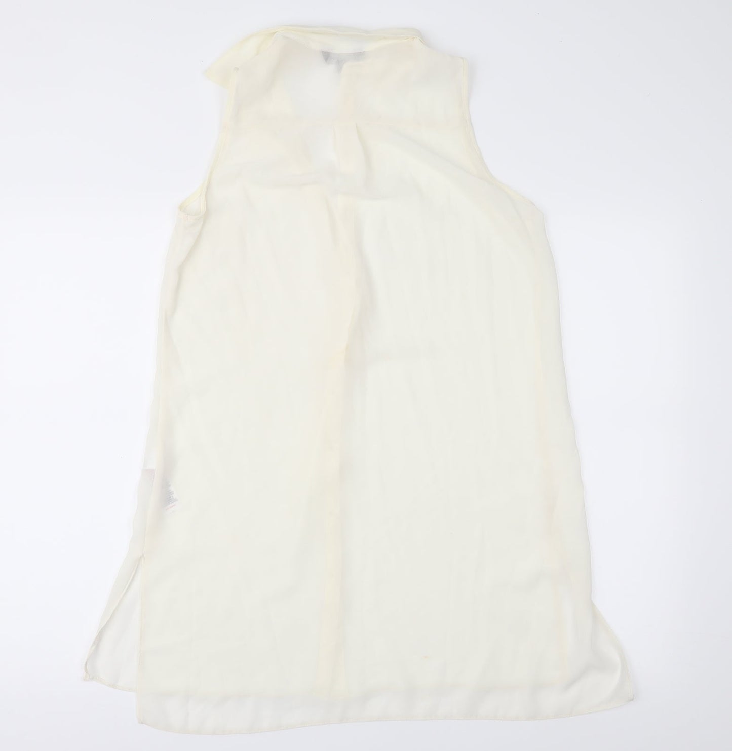 Womens UK Size 10 New Look Ivory Basic Blouse