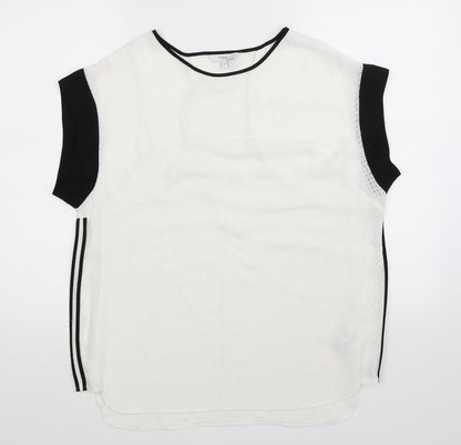 Womens UK Size 12 NEXT White Basic T-Shirt