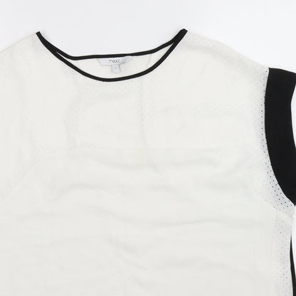 Womens UK Size 12 NEXT White Basic T-Shirt