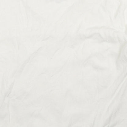 Soon Womens White  Knit Pullover Jumper Size 14