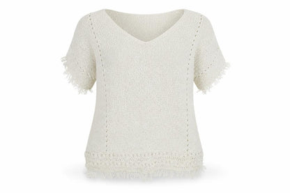 Next Womens Ivory  Knit Pullover Jumper Size 10