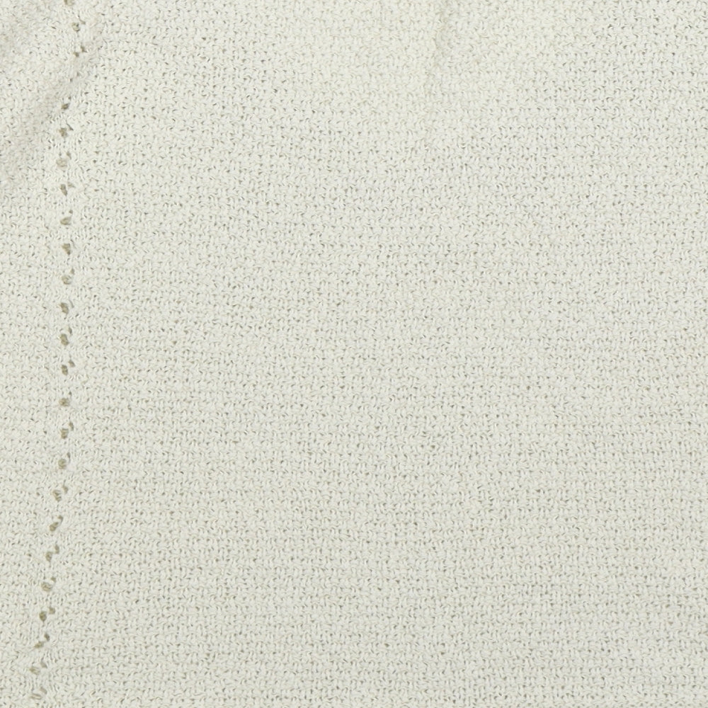 Next Womens Ivory  Knit Pullover Jumper Size 10