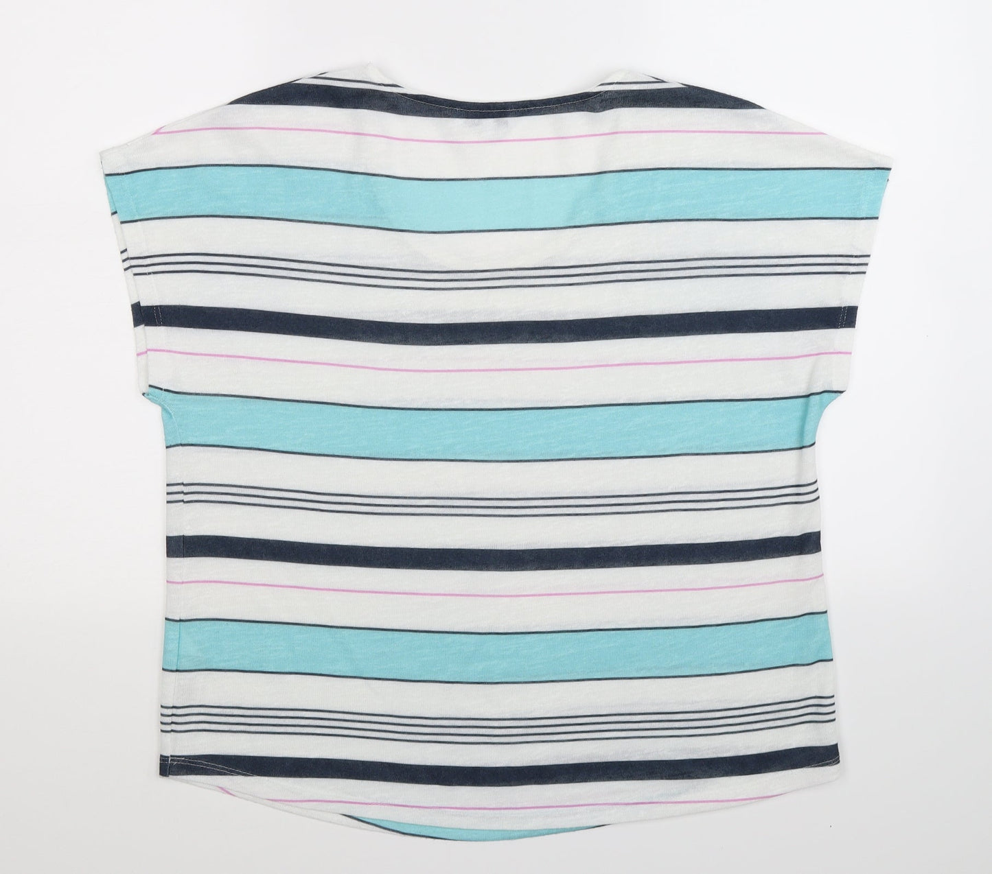 DASH Womens Multicoloured Striped Knit Pullover Jumper Size 18