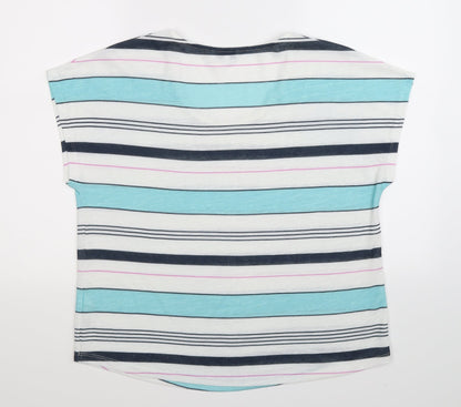 DASH Womens Multicoloured Striped Knit Pullover Jumper Size 18