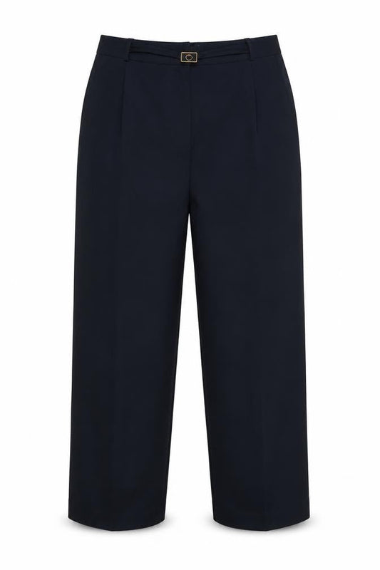 Womens UK Size 16 BM Regular Fit  Blue Trousers