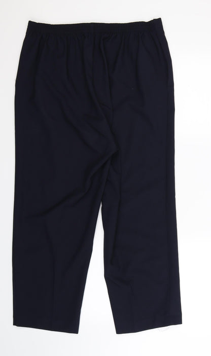Womens UK Size 16 BM Regular Fit  Blue Trousers