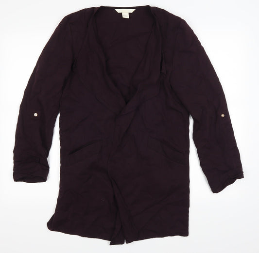 H&M Womens Purple   Jacket Coat Size 34