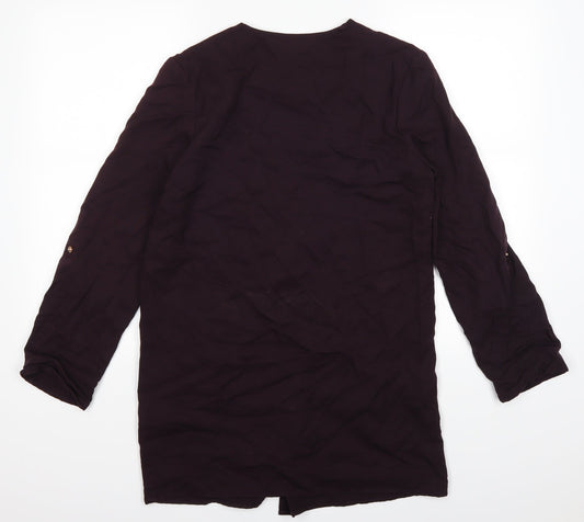 H&M Womens Purple   Jacket Coat Size 34
