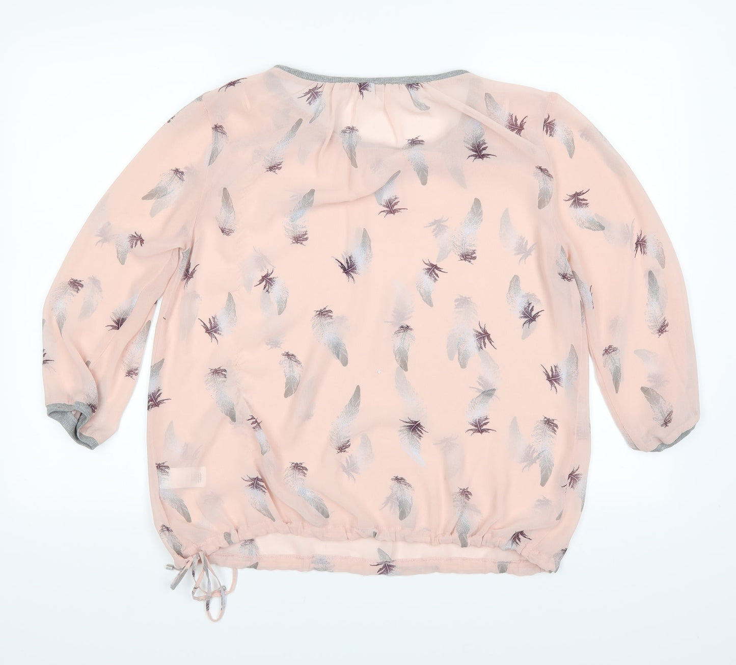 Womens UK Size 12 NEXT Pink Basic Blouse