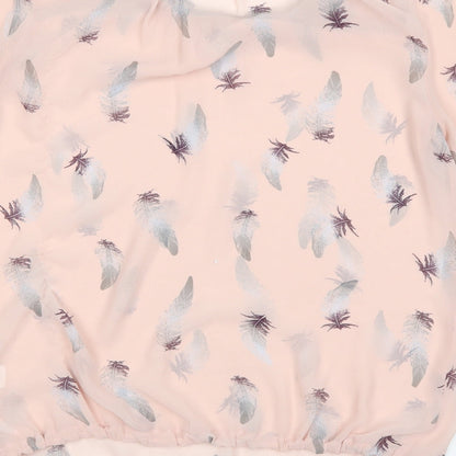 Womens UK Size 12 NEXT Pink Basic Blouse