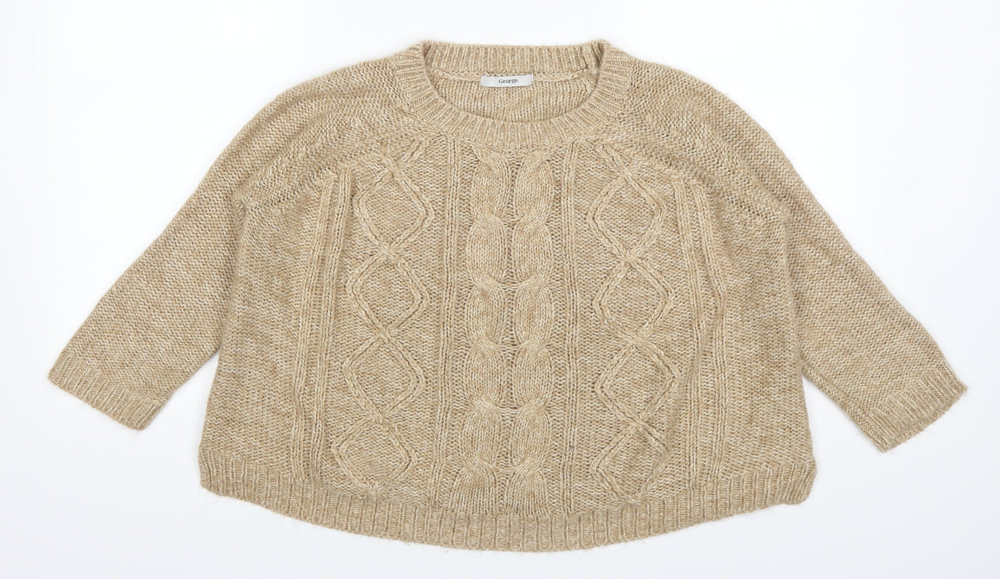 George Womens Brown   Pullover Jumper Size 12