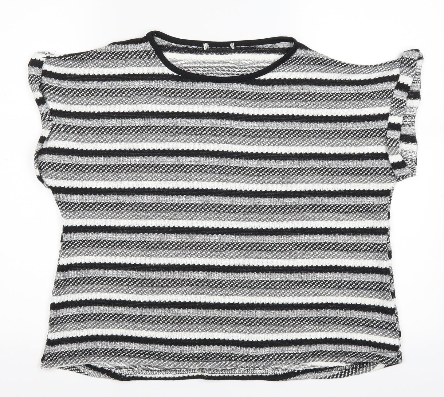 Womens UK Size M Preworn Grey Basic T-Shirt