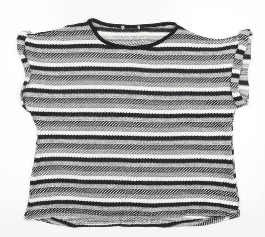 Womens UK Size M Preworn Grey Basic T-Shirt