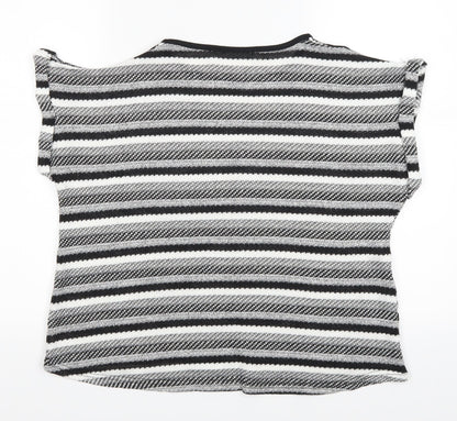 Womens UK Size M Preworn Grey Basic T-Shirt