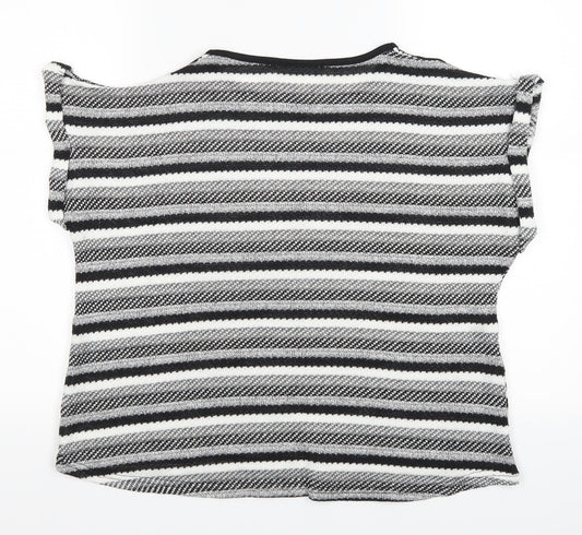 Womens UK Size M Preworn Grey Basic T-Shirt