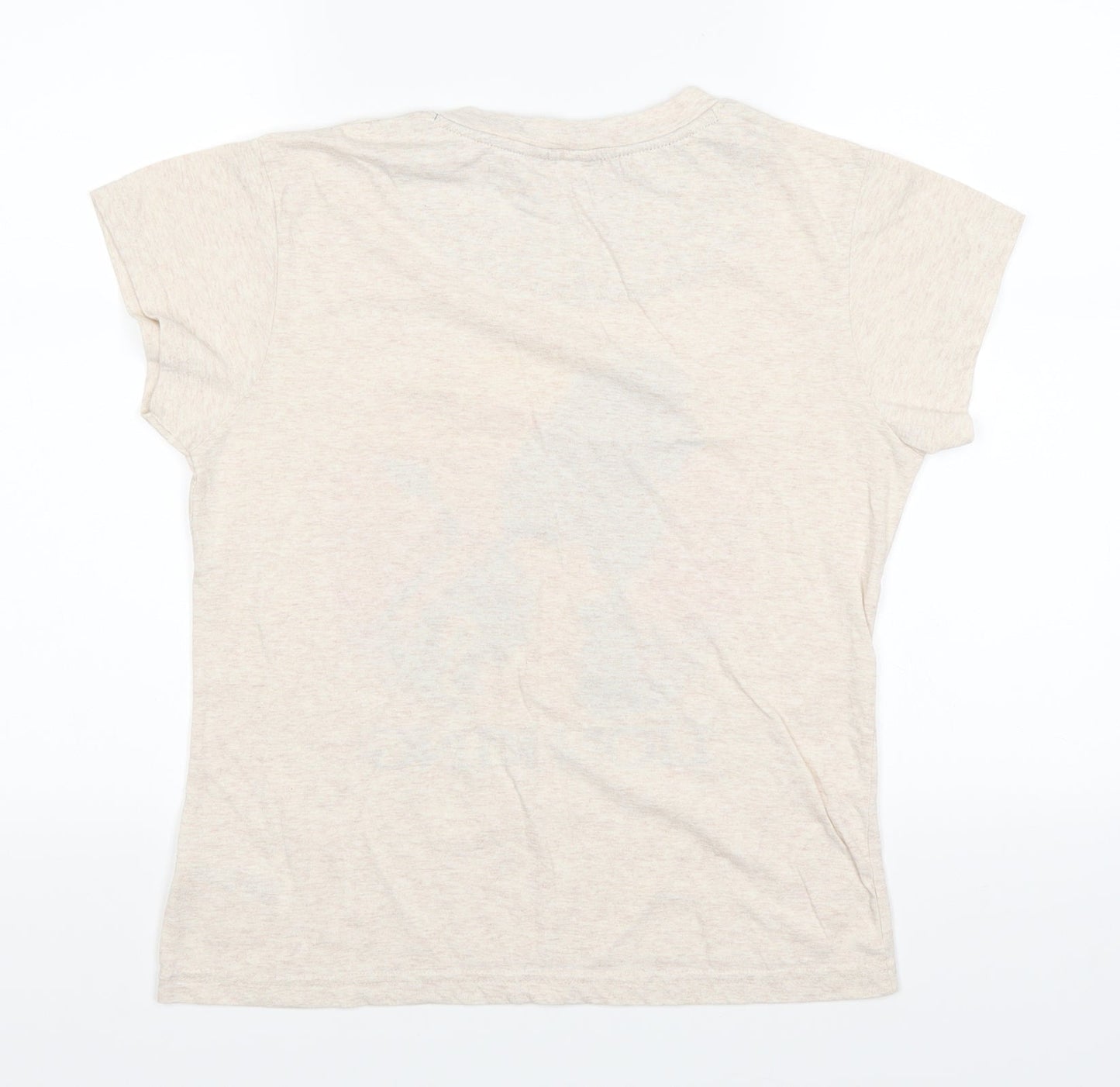 Womens UK Size S love to lounge Beige Basic T-Shirt