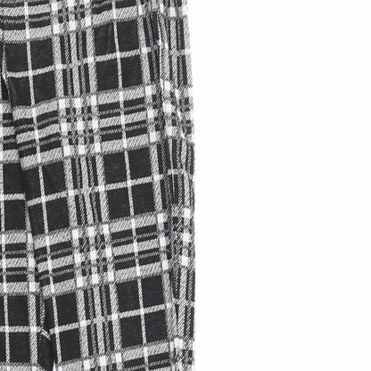 South Womens Black Check  Jogger Leggings Size 10 L26 in