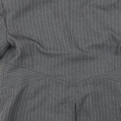 BHS Womens Grey Striped  Jacket Suit Jacket Size 10